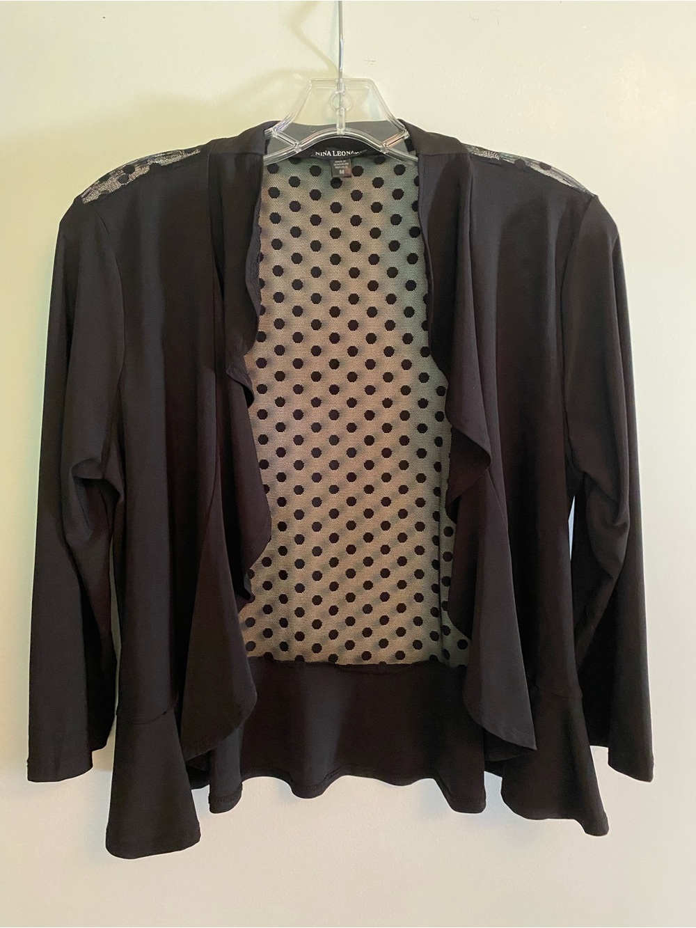 Nina Leonard Black Midi Dress with Jacket - Picture 3 of 3